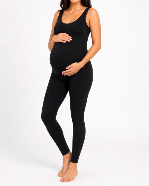 Jumpsuit largo para embarazo negro