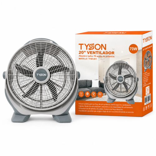Ventilador Turbo de 20” y 70 W